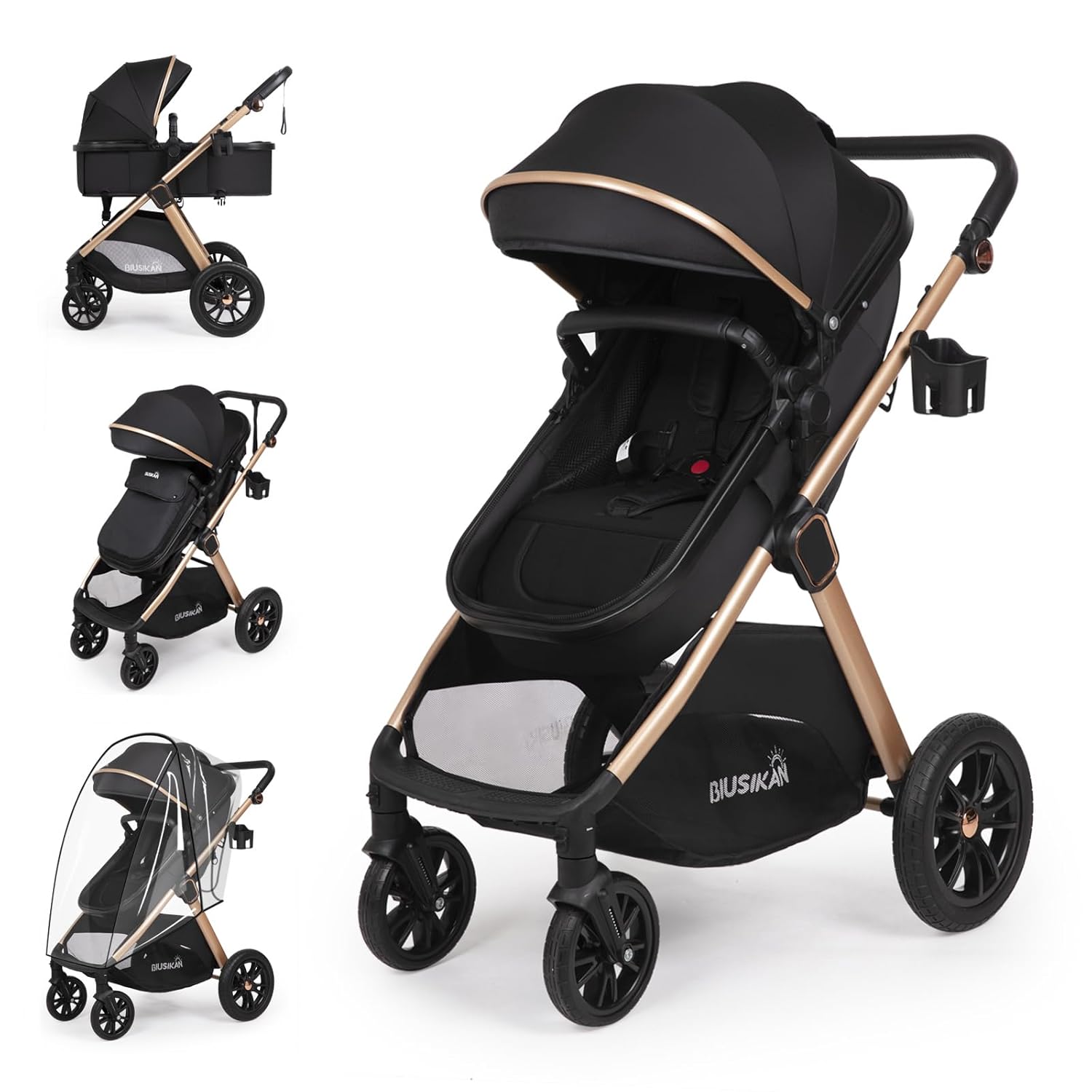 2kid's mama♡　9 MamaKids 2-in-1 Baby Stroller with Infant Carrier – Foldable, All